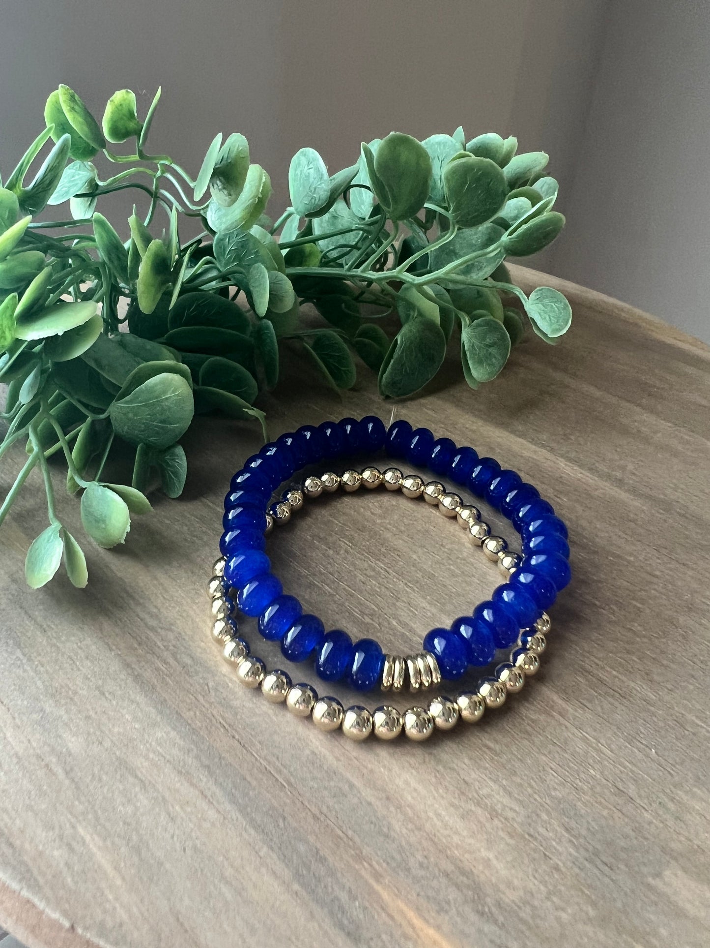 Colbalt Blue + Gold Stack