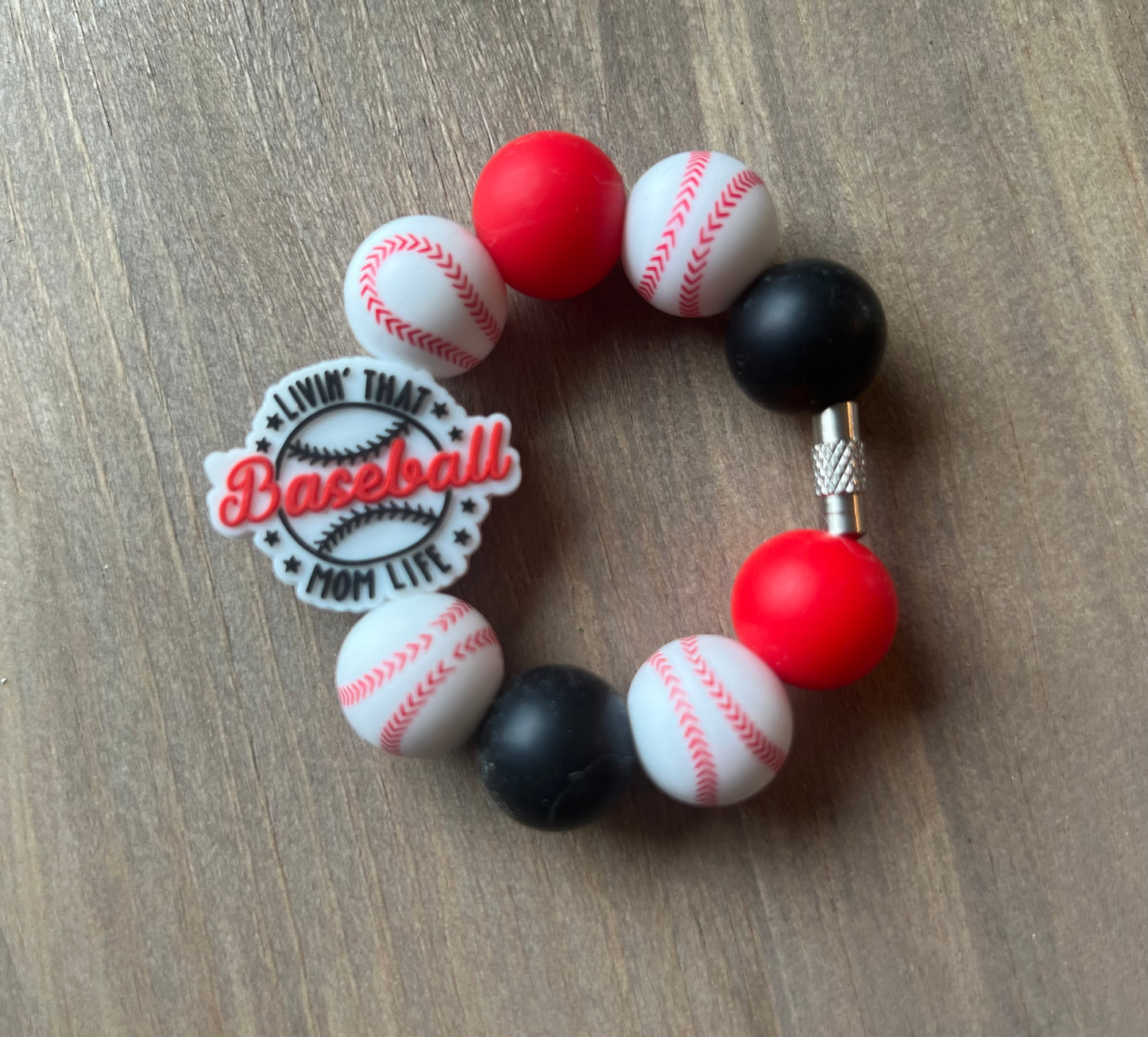 Baseball Mom Wristlet & Cup Charm Combo