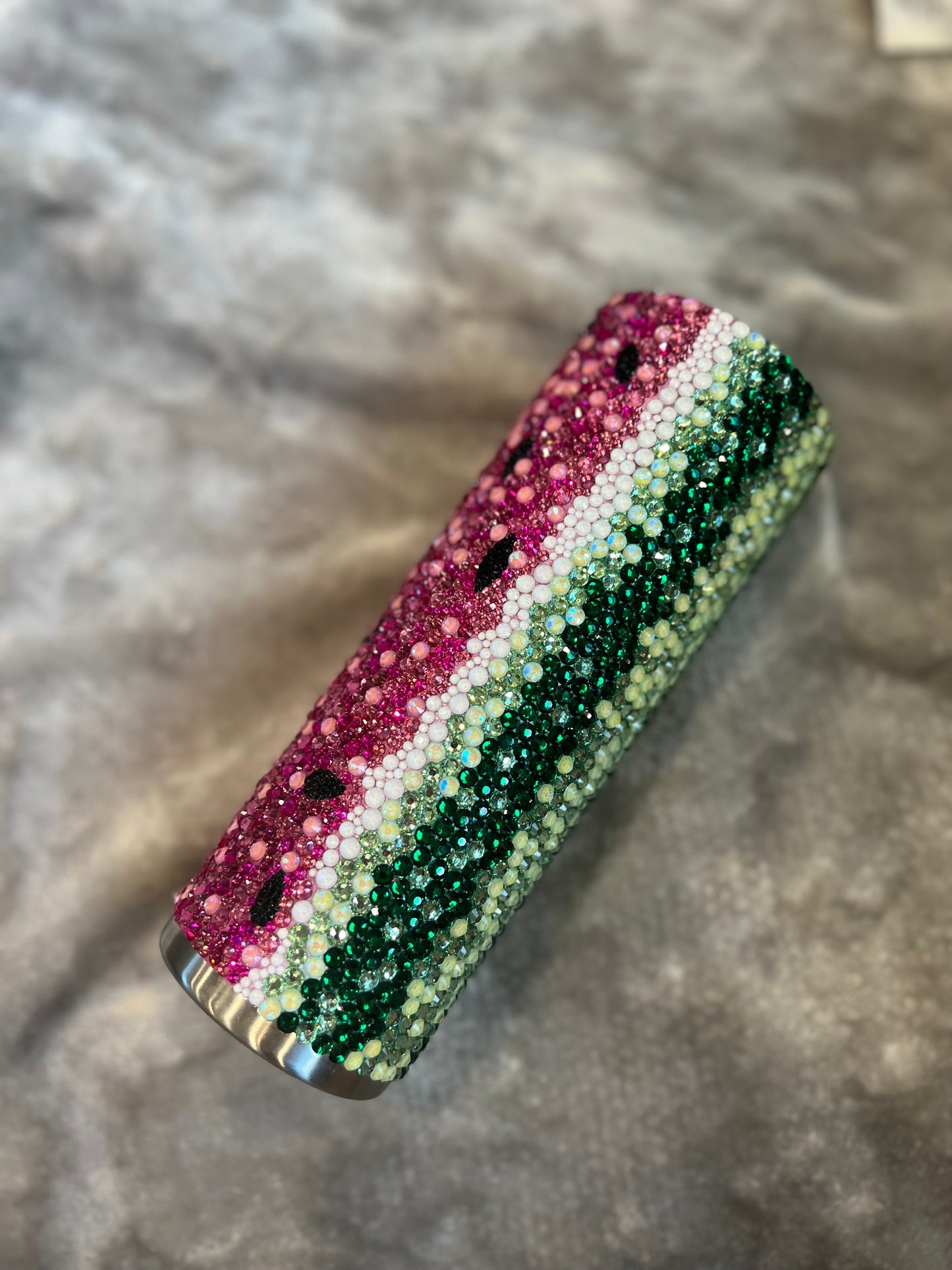 Watermelon Rhinestone 20oz Tumbler