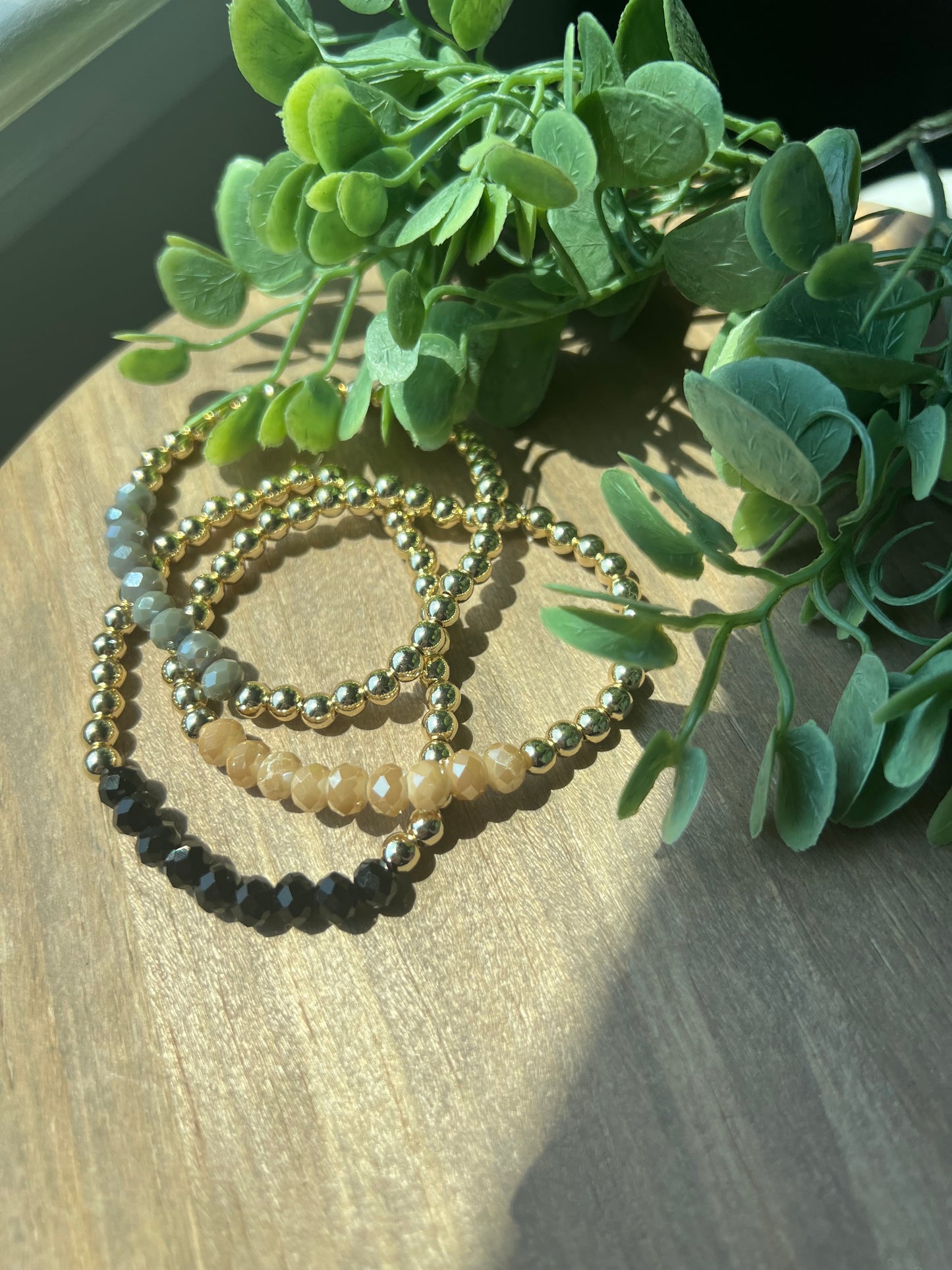 Glass & Gold Bracelet