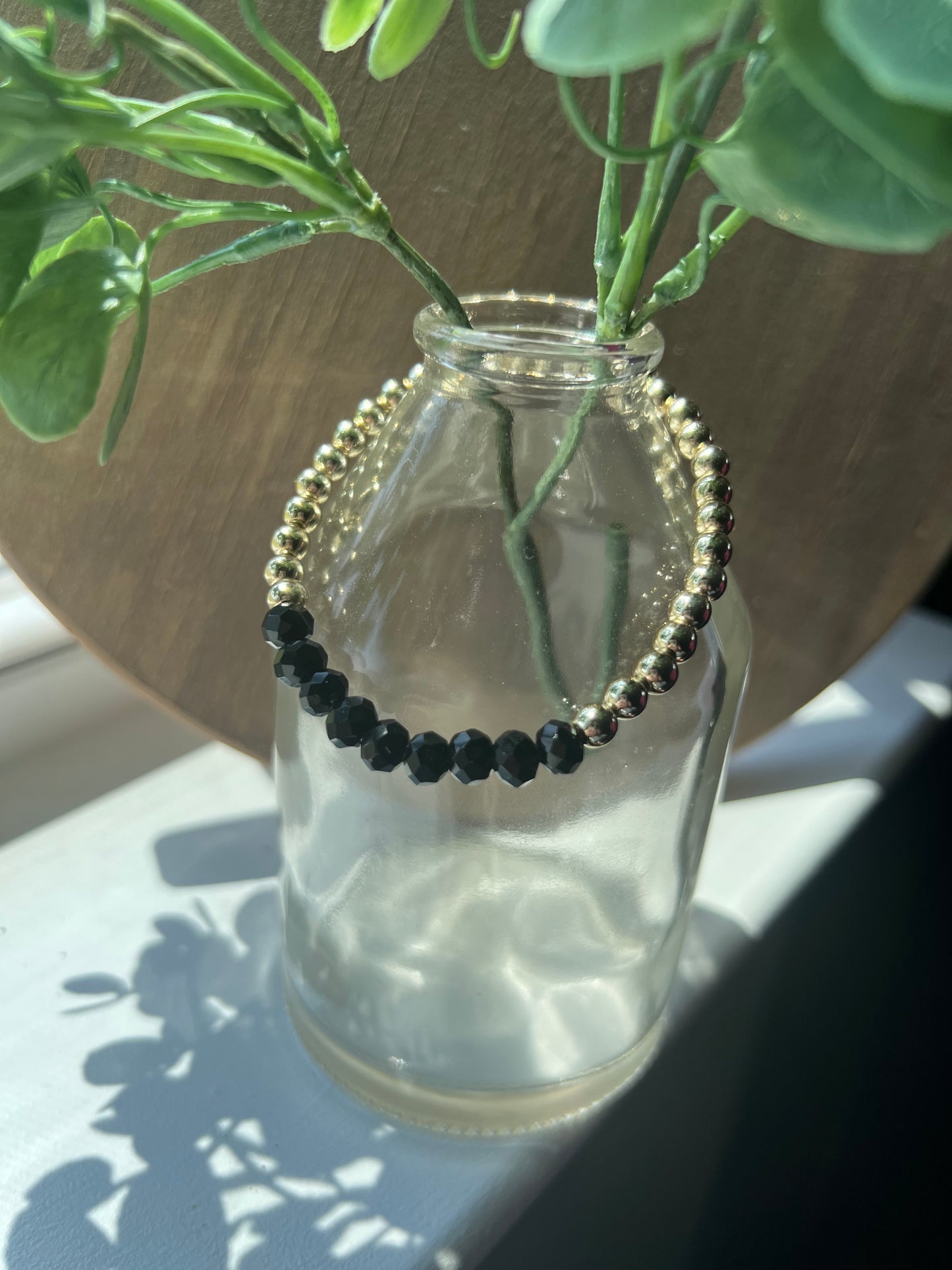 Glass & Gold Bracelet