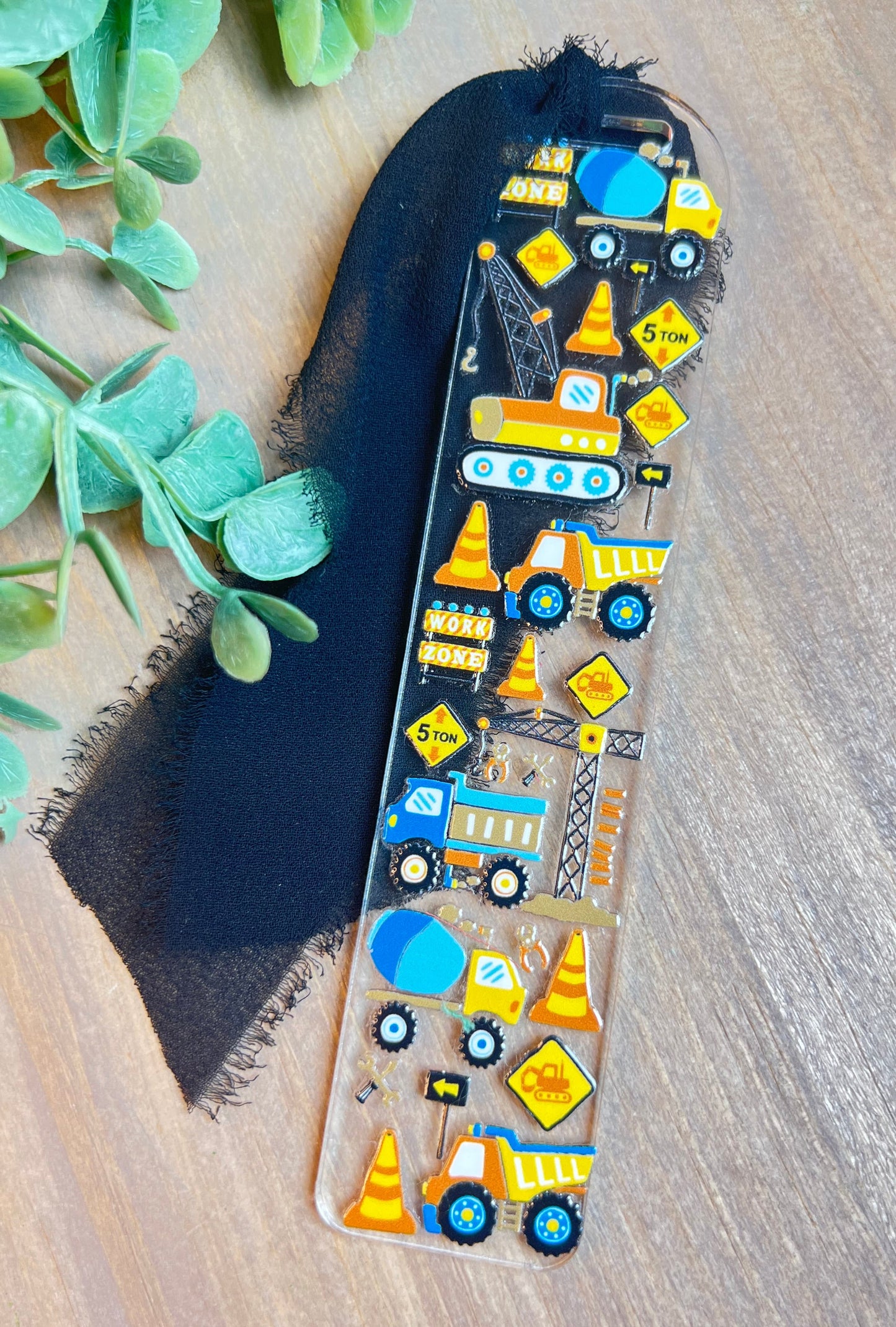 Construction Bookmark