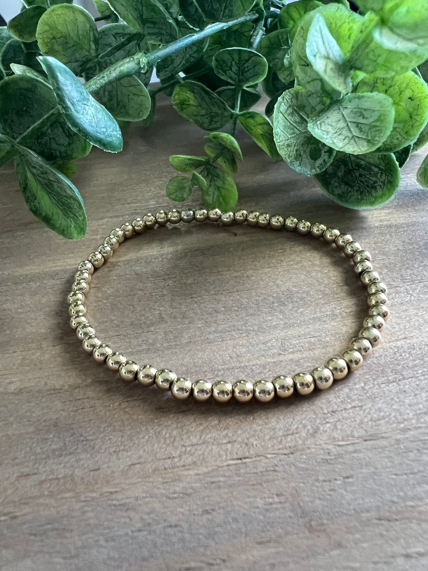 Gold Beaded Bracelet