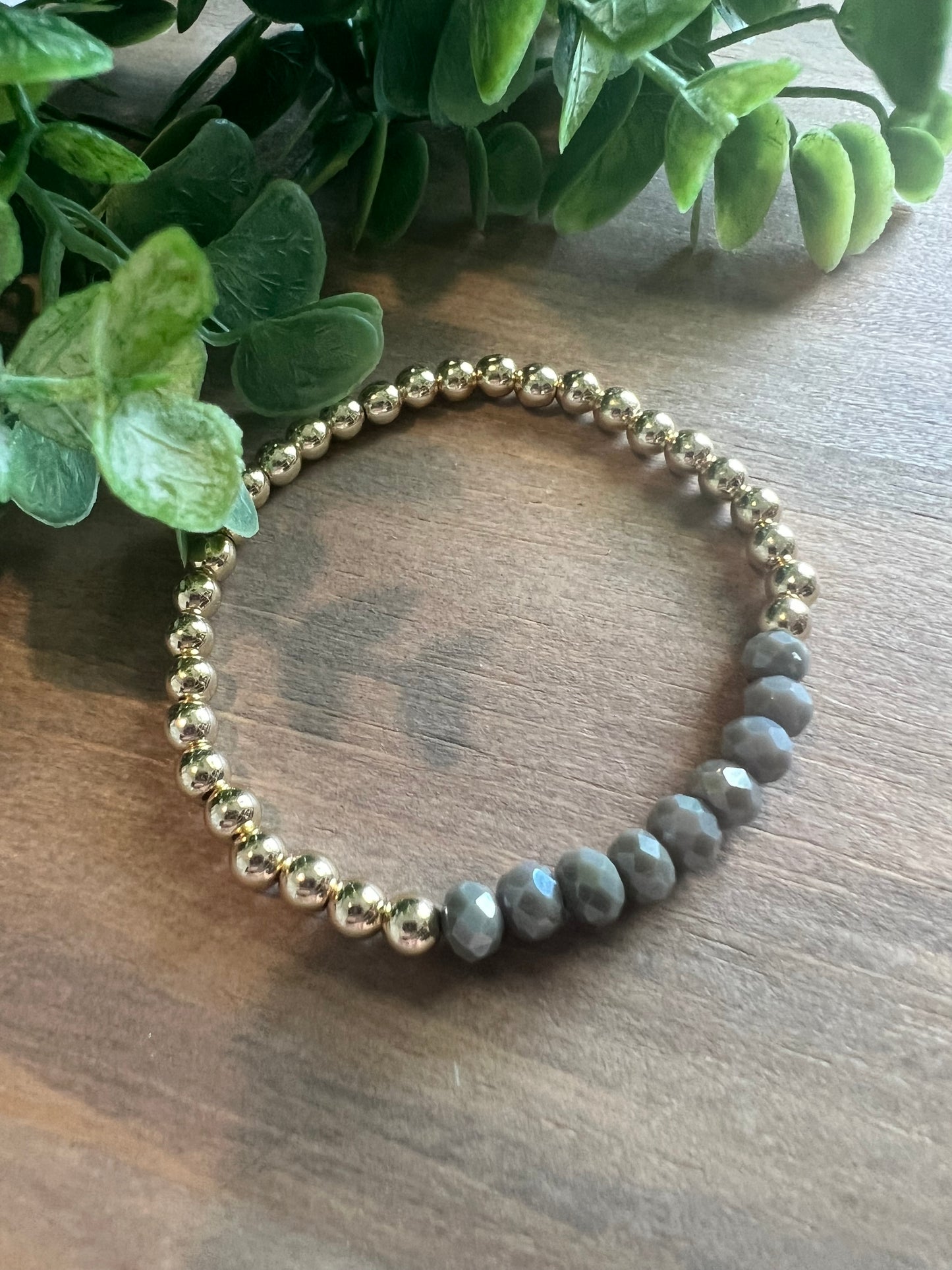 Glass & Gold Bracelet