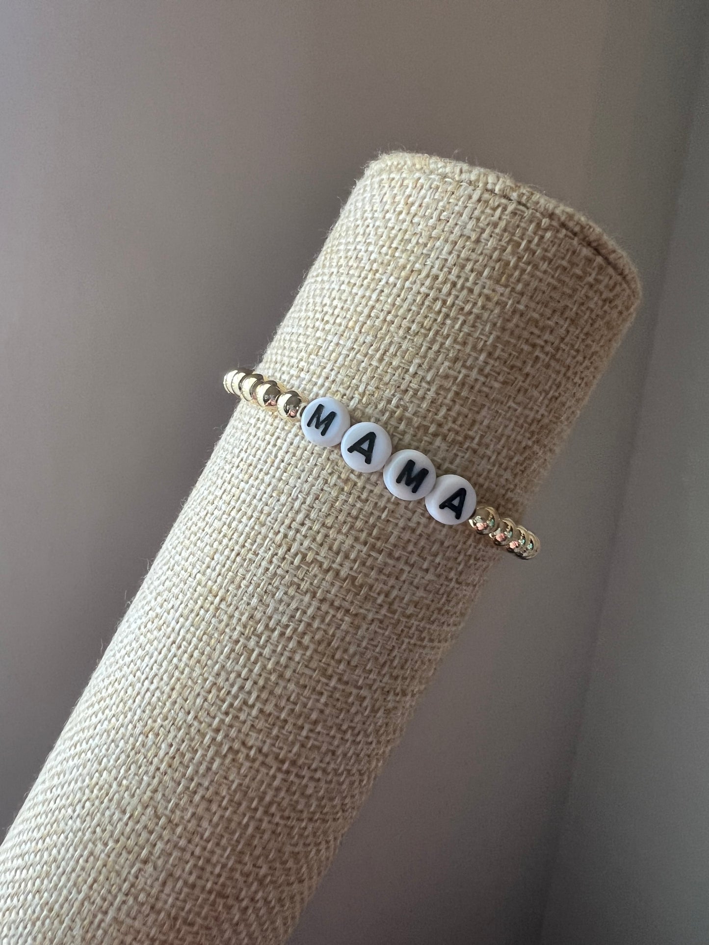 Mama with Gold beads