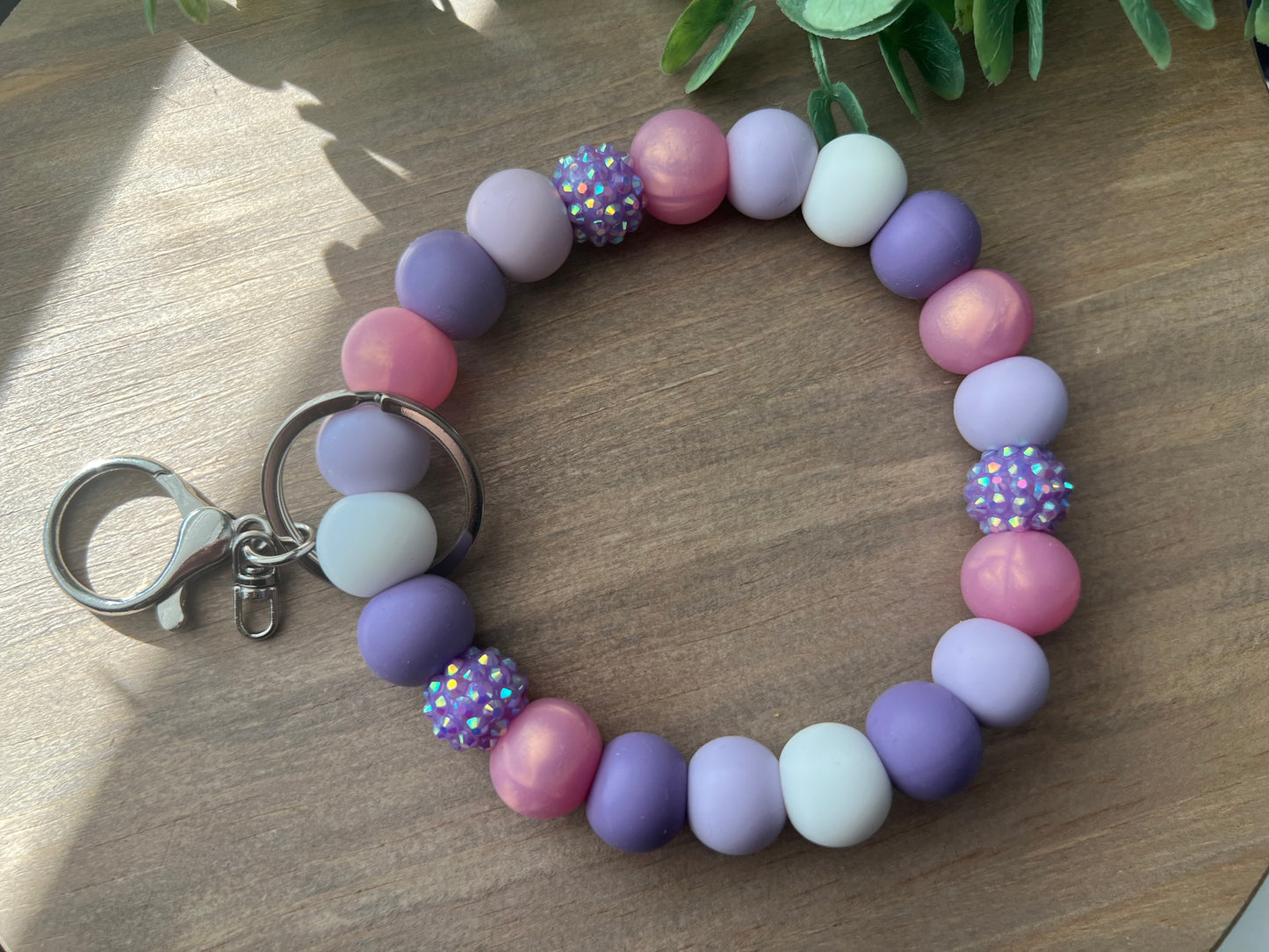 Purple Sparkle Wristlet