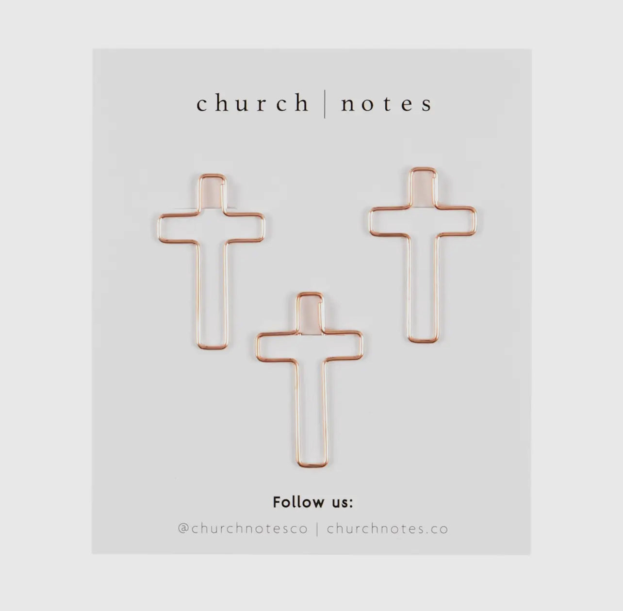 Church Notes Co. Cross Paperclips