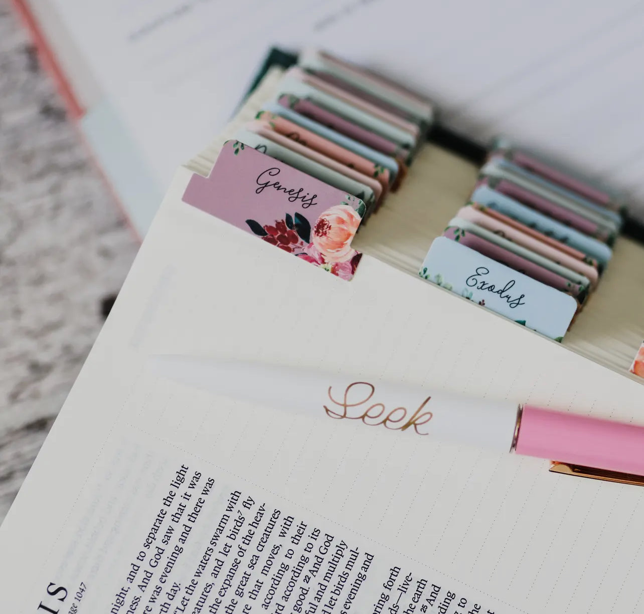 Floral Bible Tabs