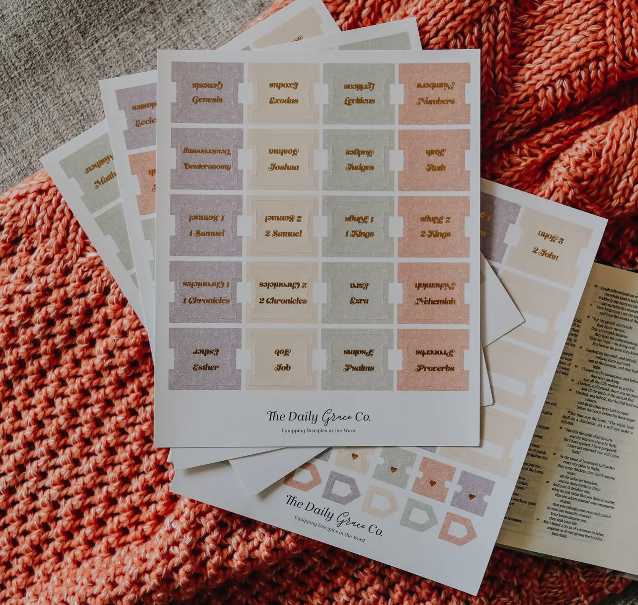 Pastel Floral Bible Tabs