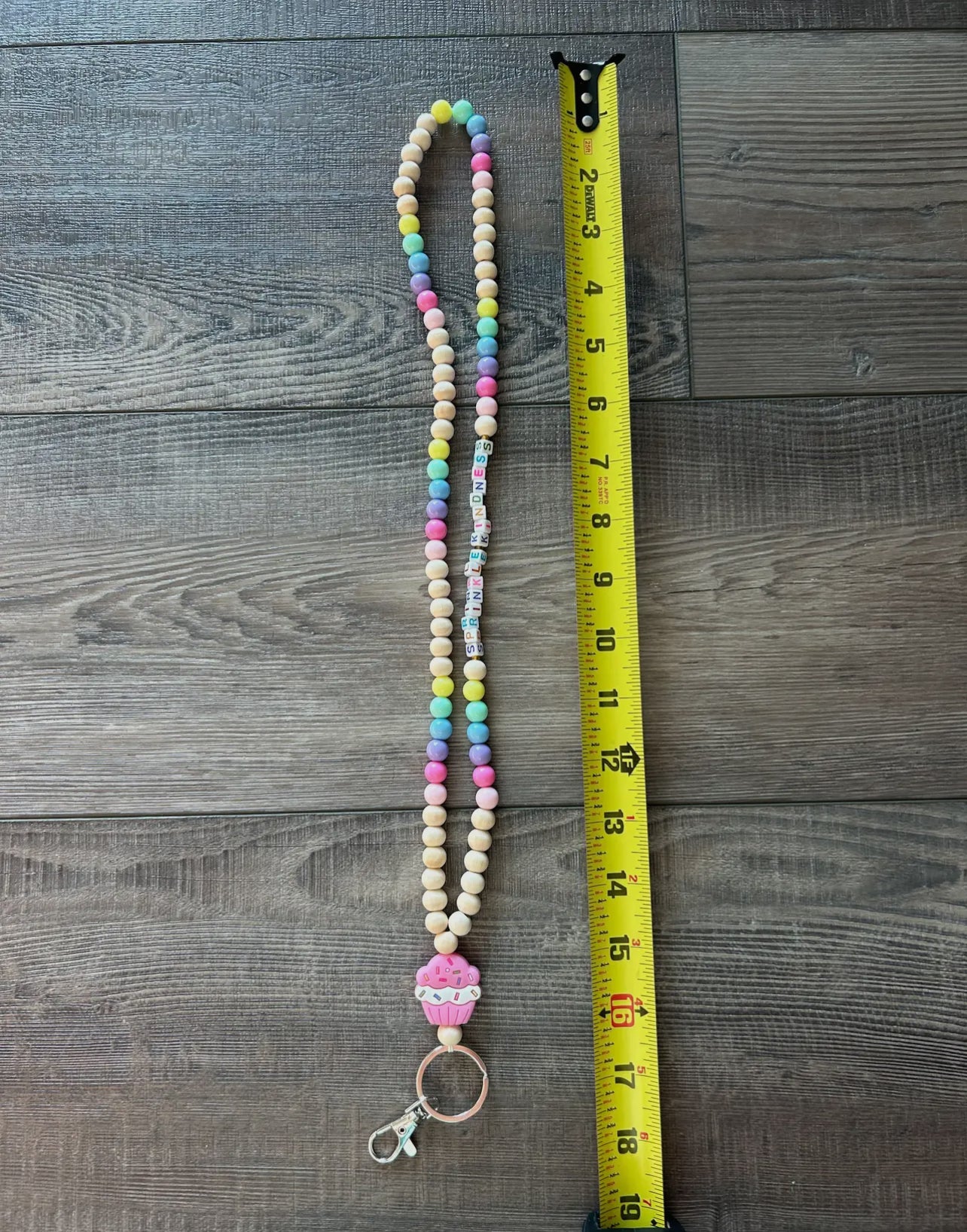 Sprinkle Kindness Cupcake Lanyard