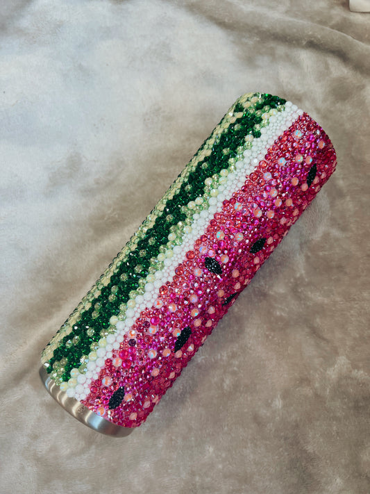 Watermelon Rhinestone 20oz Tumbler