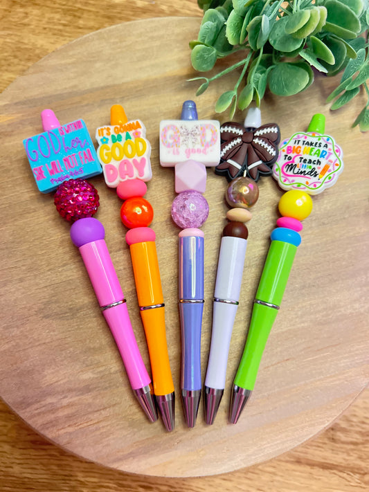 Beaded Refillable Pen