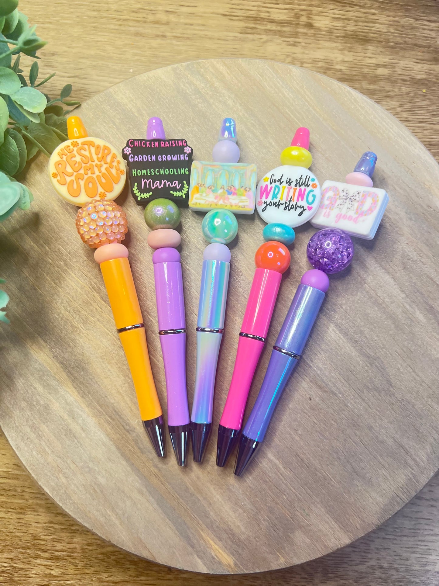 Beaded Refillable Pen