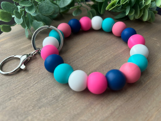 Teal Berry Twist Wristlet