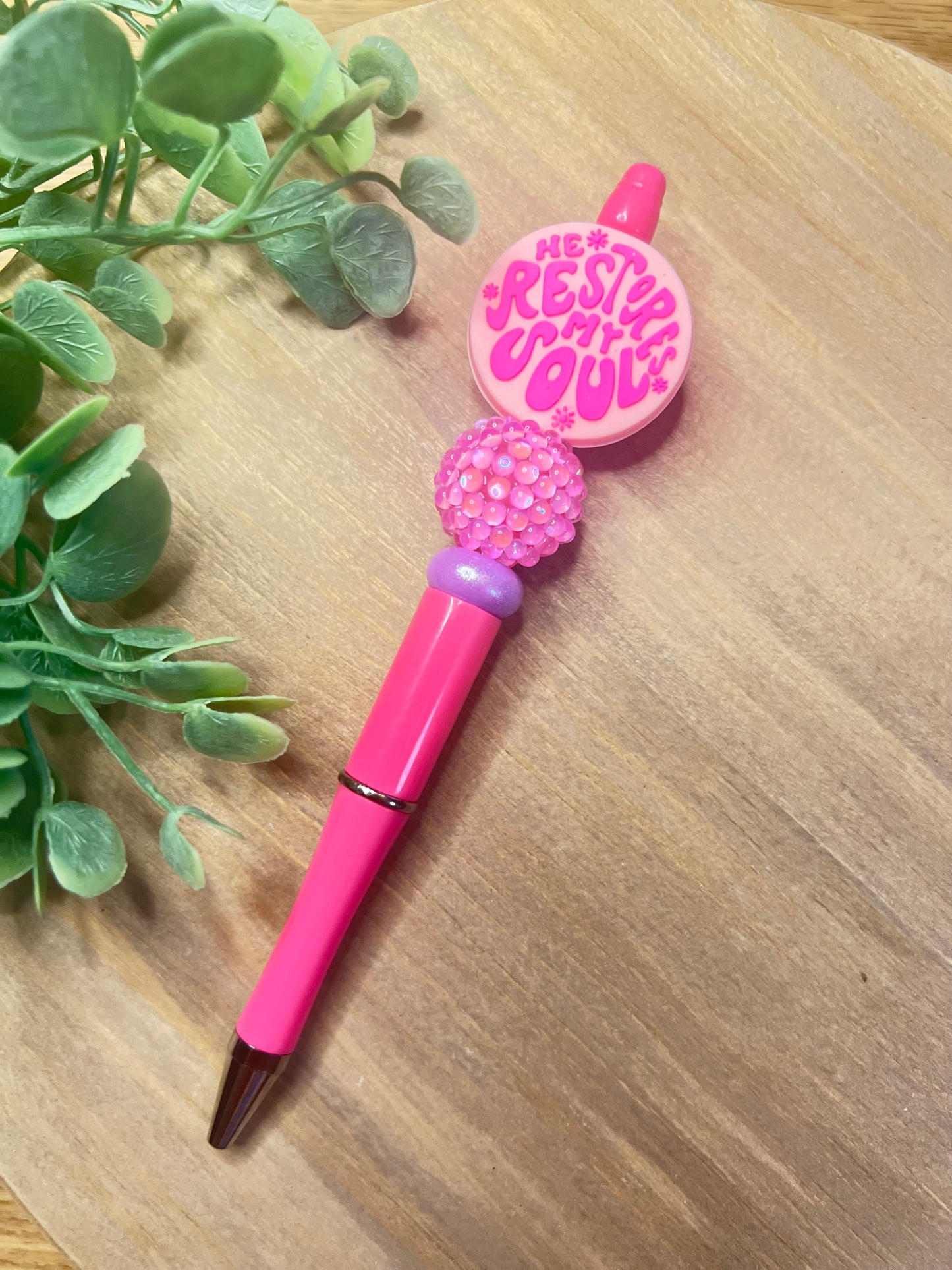Beaded Refillable Pen