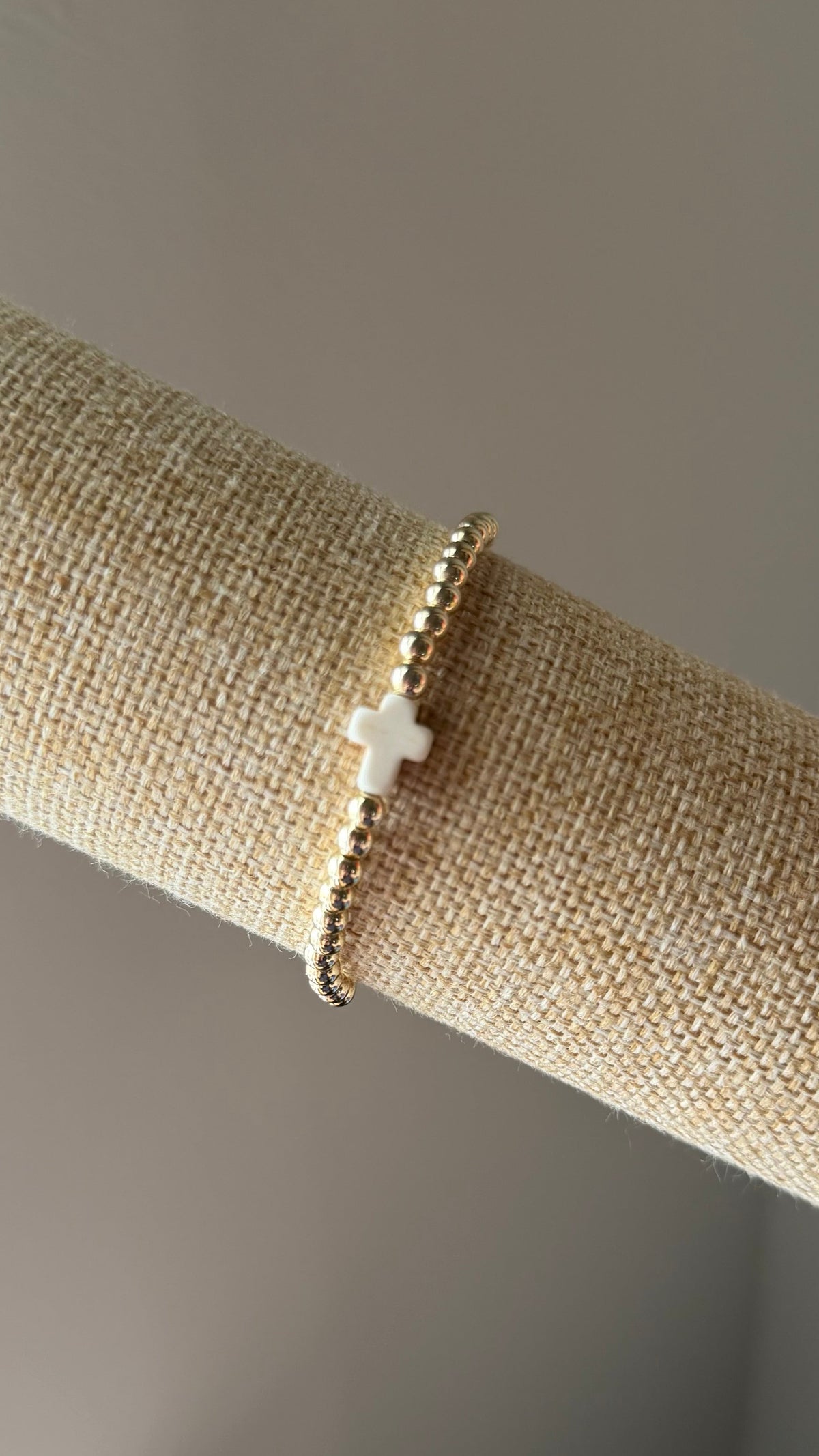 Small Cross Gold Child’s Bracelet