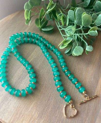 Emerald Apricot Necklace