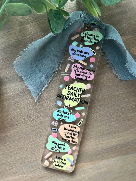 Teacher Affirmation Bookmark