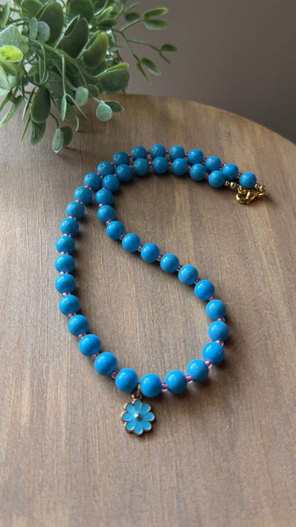 Blue Blossom Child’s Necklace