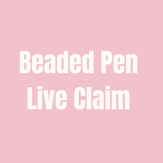 Live Claim| Beaded Pen