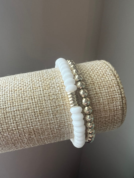 White + Gold Stack