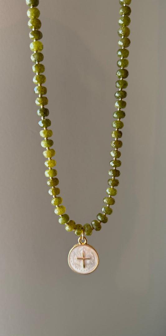 Evergreen Cross Necklace
