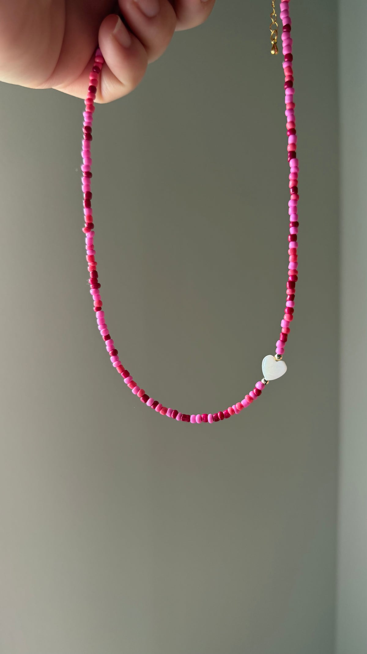 Pink Heart Child’s Necklace