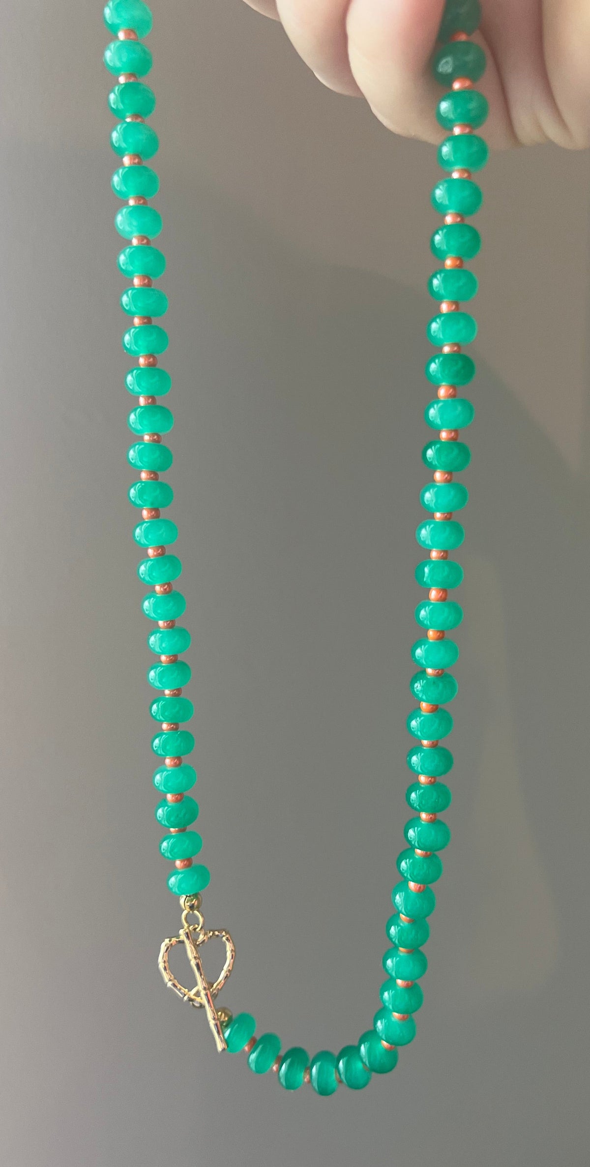 Emerald Apricot Necklace