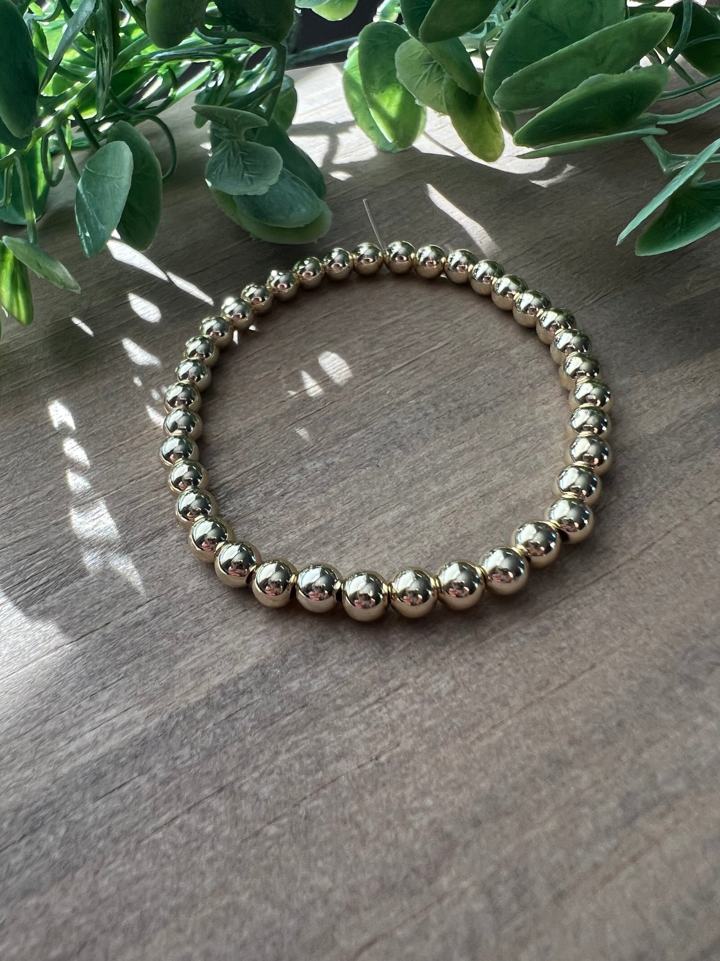 Gold Beaded Bracelet
