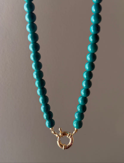 Dark Teal Tide Necklace
