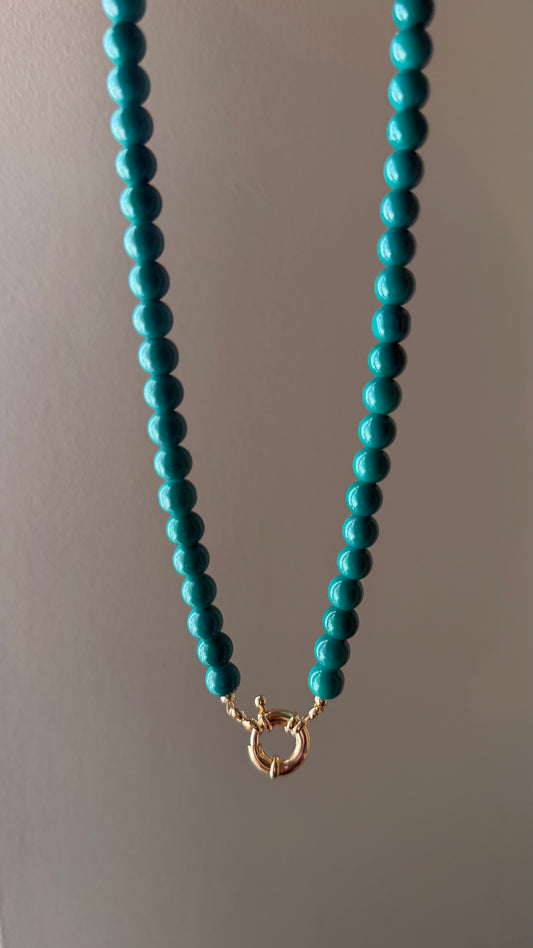 Dark Teal Tide Necklace