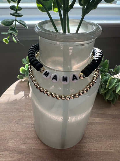 Mama Stack- Black & Gold