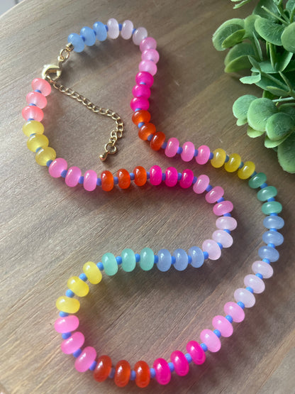 Pastel Rainbow Necklace
