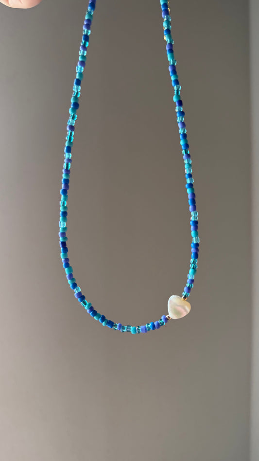Blue Heart Child’s Necklace