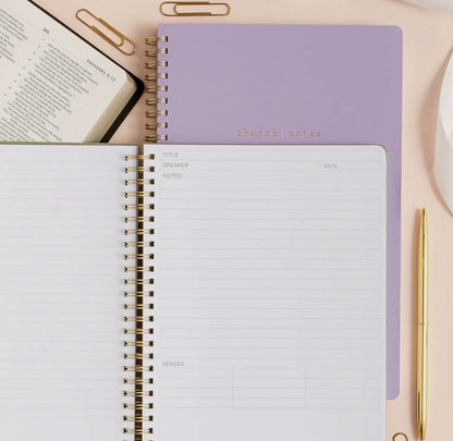 Church Notes Co. Church Notes Bible Reference Notebook- Lilac