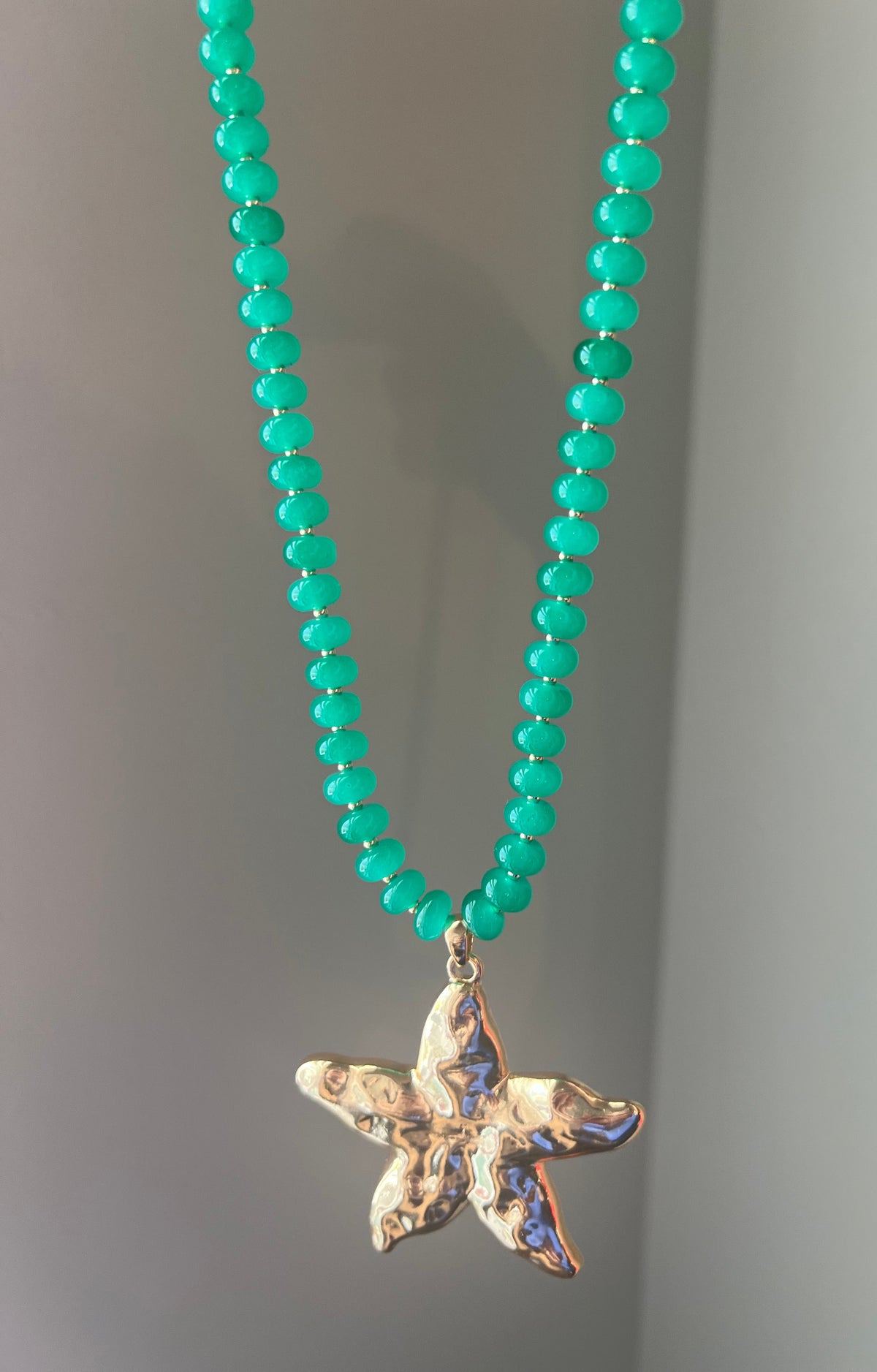Green Starfish Necklace