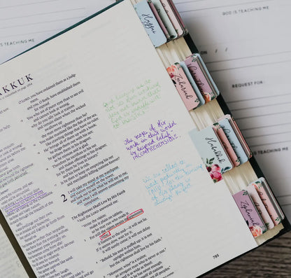 Floral Bible Tabs