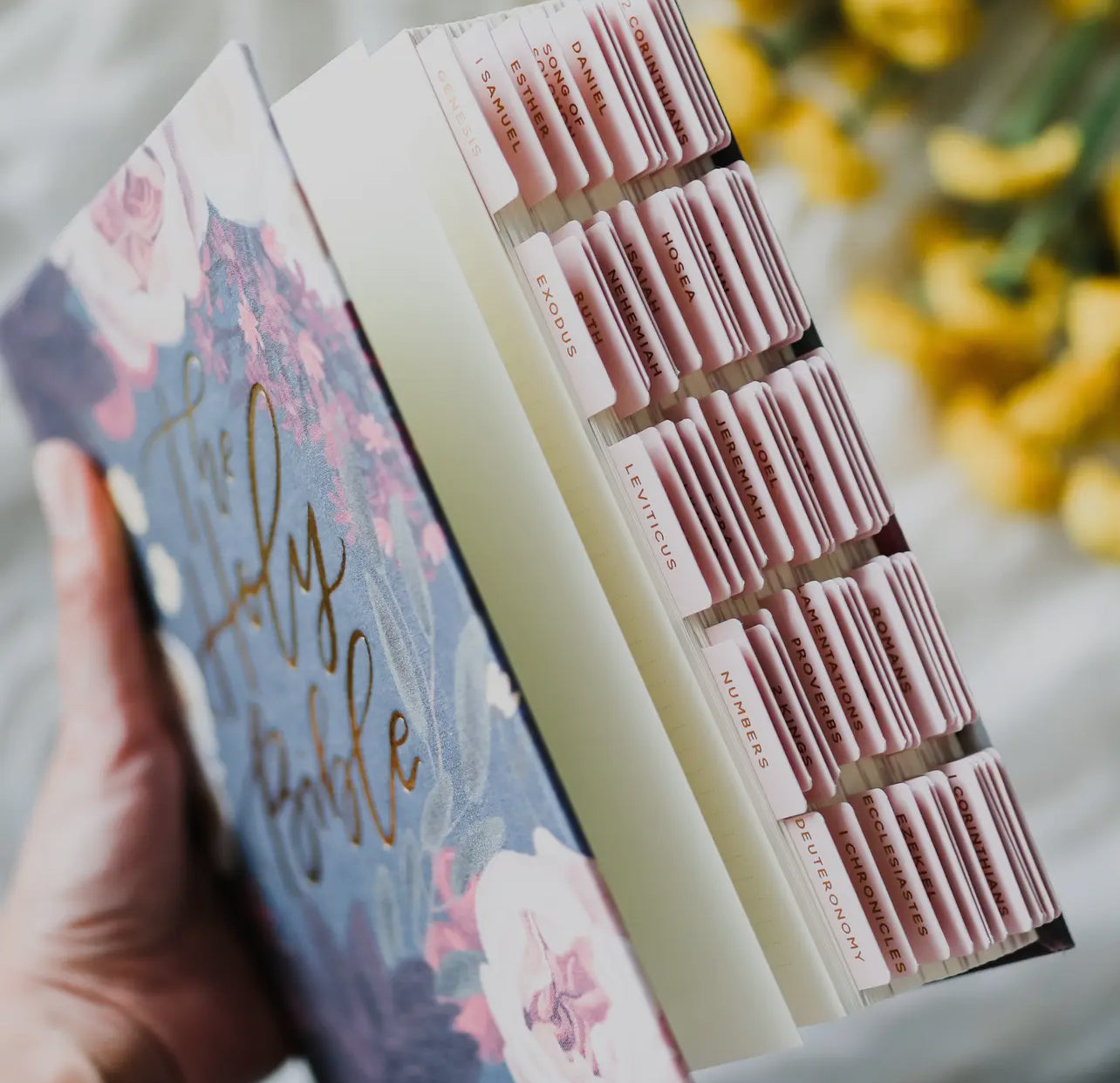 Gold Foil Bible Tabs in Cream
