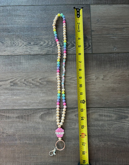 Sprinkle Kindness Cupcake Lanyard
