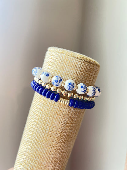 Blue Floral Stack