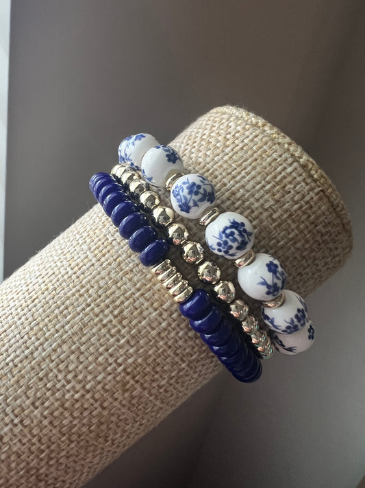 Blue Floral Stack
