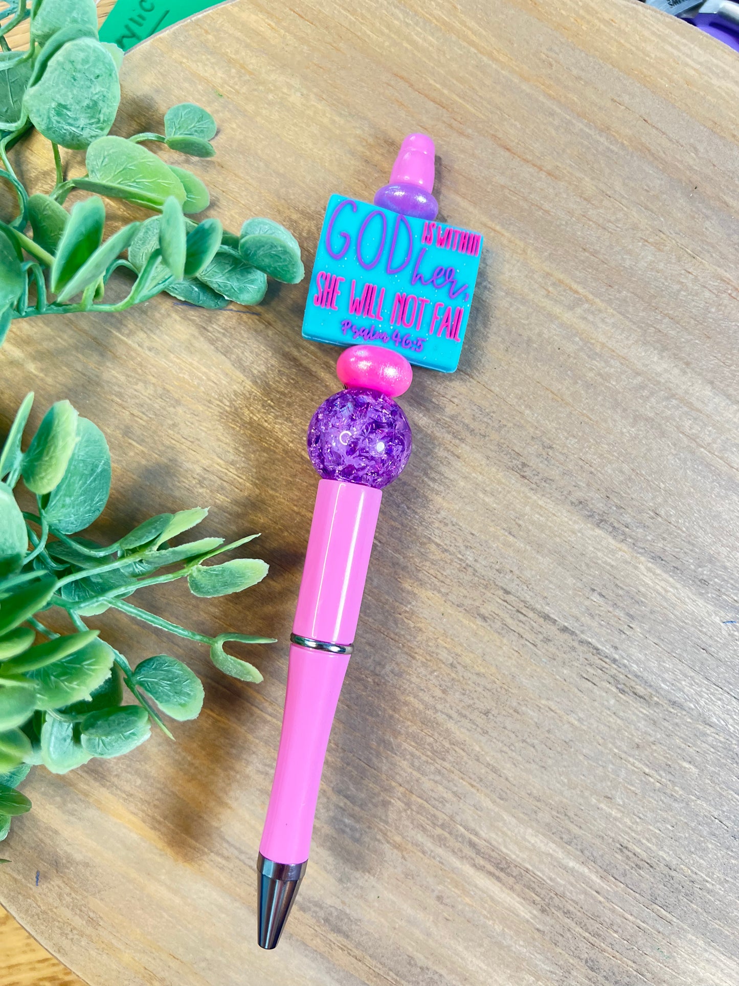 Beaded Refillable Pen